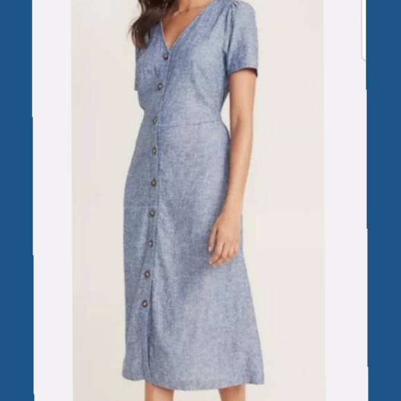 Linen blend dress - Picture 1 of 8